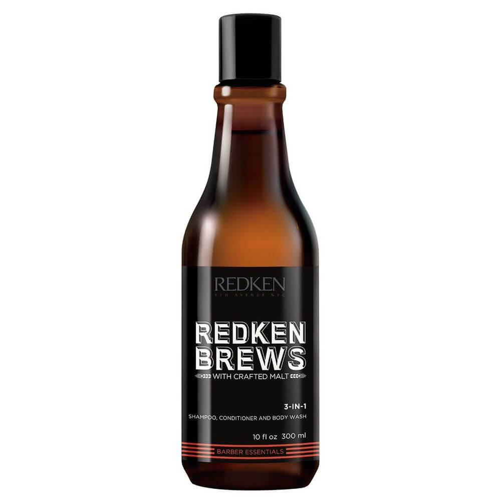 Redken Brews 3-in-1 Shampoo, Conditioner and Body Wash 300ml